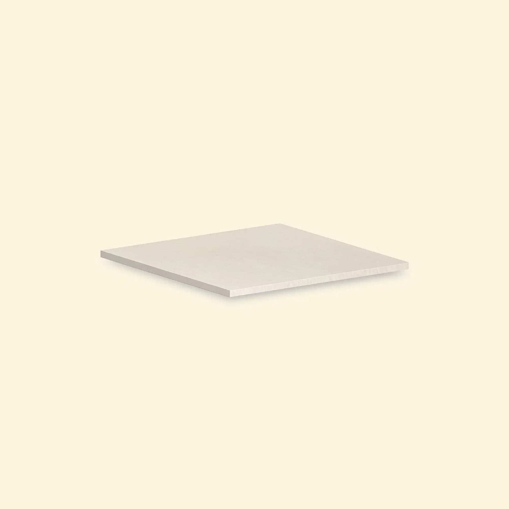Plan de travail d'angle en céramique blanc pour cuisine extérieure Pilotis Vivaplancha.
::visuel:creme