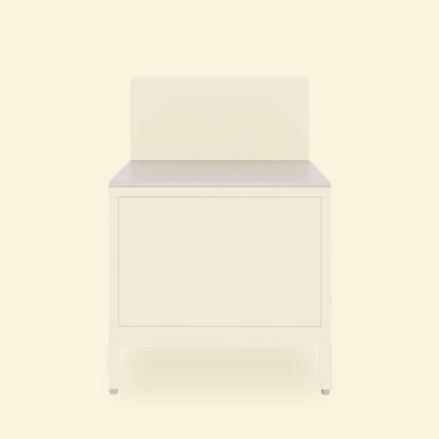 Module plancha Pilotis avec plan de travail en céramique blanc.
::visuel:creme
