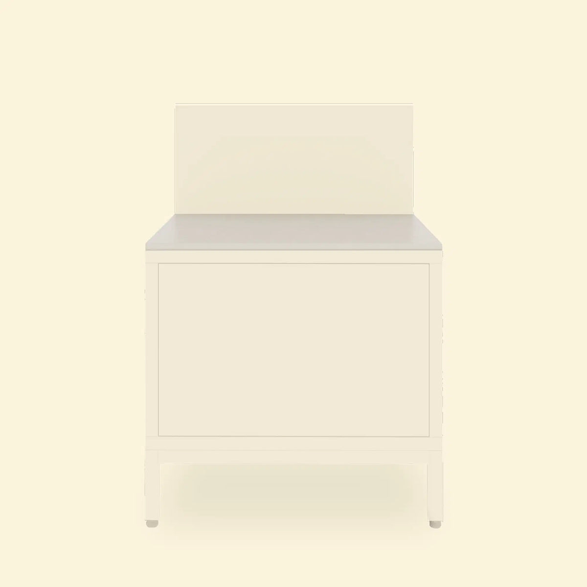 Módulo de plancha Pilotis con encimera de cerámica blanca.
::visuel:creme