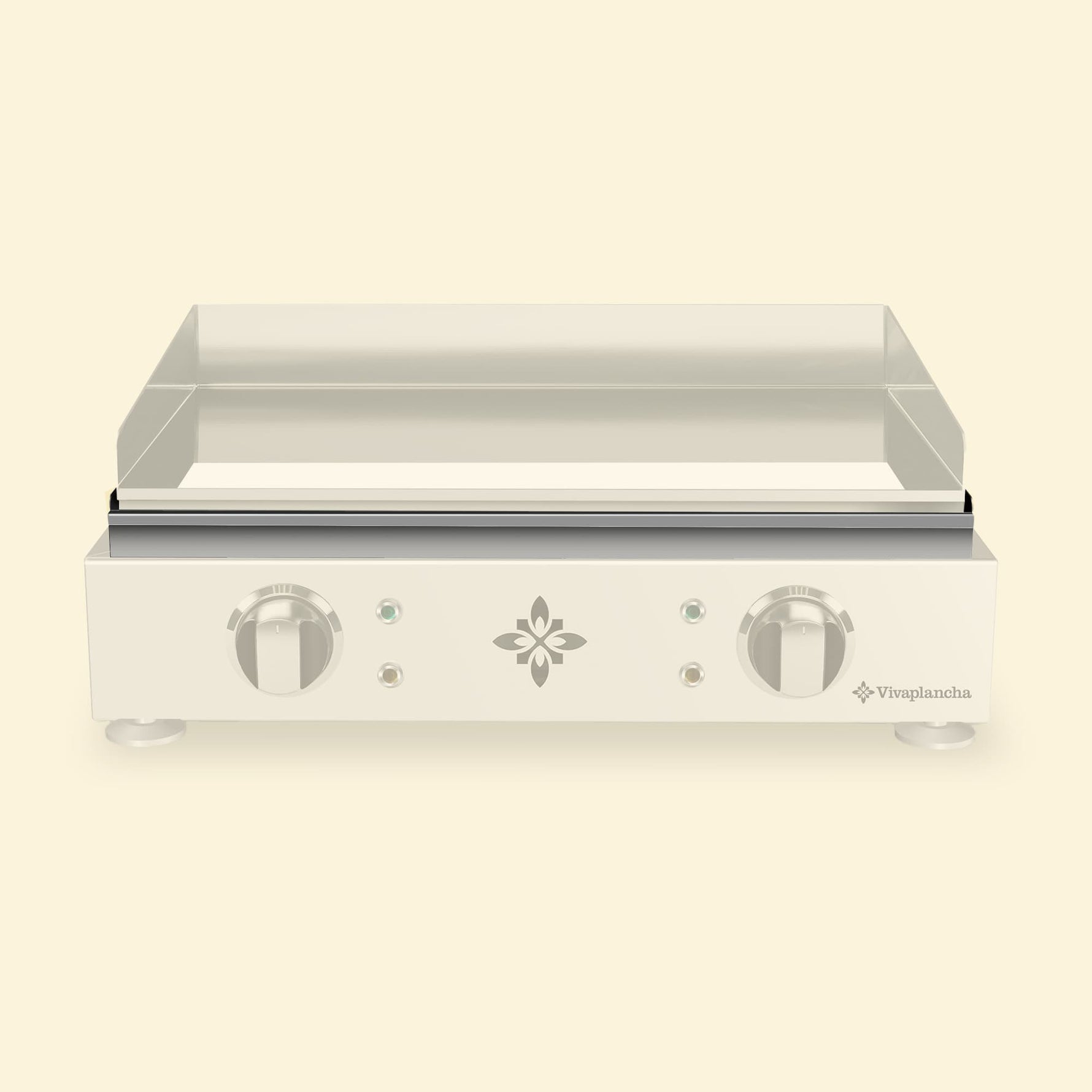 Destacamos el recipiente recogegrasas de la plancha Vivaplancha, mientras que el resto del aparato se muestra intencionadamente difuminado.