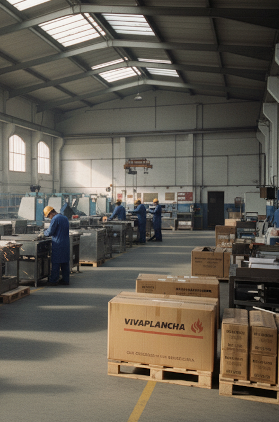 Primeros talleres de fabricación Vivaplancha, inicio de la aventura industrial y artesanal de la marca